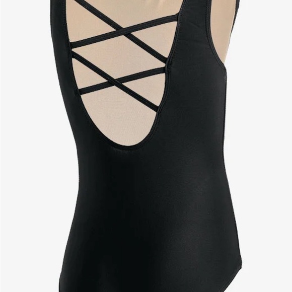 Girls Lattice Back Tank Leotard, size medium. Never worn. - Picture 4 of 8
